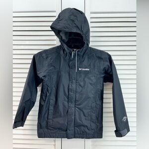 Columbia size Xs 6-7 Black Boys' Watertight Rain Jacket